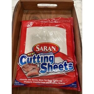 Saran Disposable Cutting Board Cutting Sheets Pack of 20 Brand New Discontinued